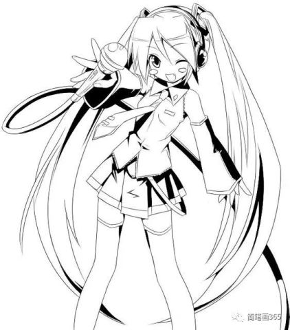 初音未来简笔画