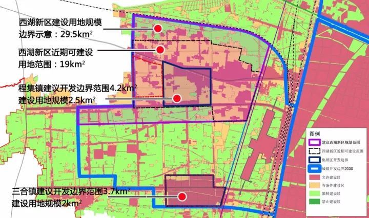 根据《阜阳市城市总体规划》,西湖新区将分配26km 的建设用地,除此