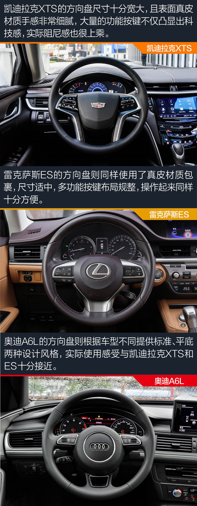 凯迪拉克/雷克萨斯/奥迪 三大车系玩设计