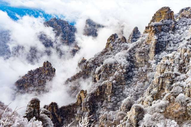 涞源白石山雾凇雪景惹人醉!