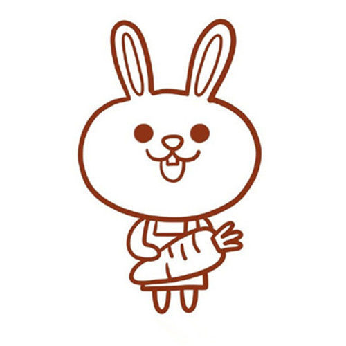 可爱的粉红小笔画简乌龟兔子有淋巴结吗图片