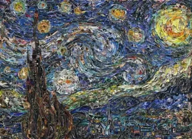 星夜 | 梵高 vik muniz 的作品多数是揭示人,人的生活