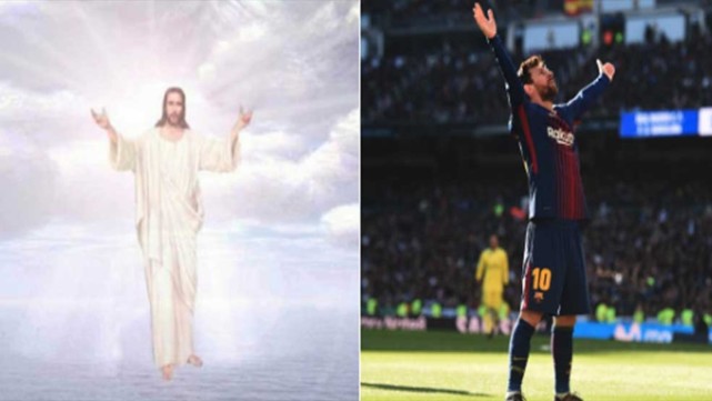 国家德比梅西添新庆祝动作 西媒:上帝驾临伯纳