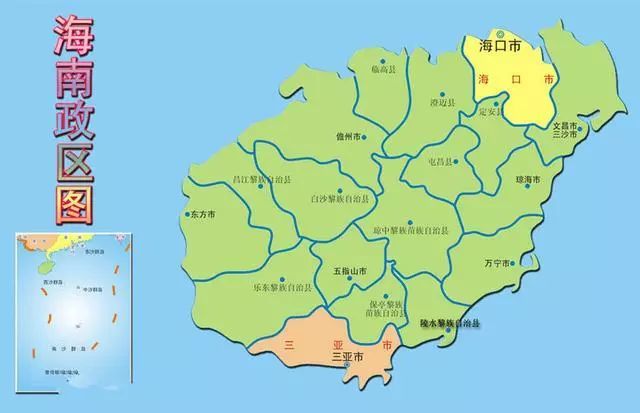 海南省各个地区最新人口分布情况