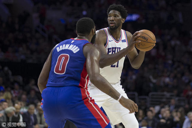 6日视频直播活塞vs76人 恩比德内线大战庄神