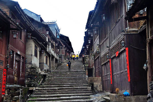 中国历史文化名街黎平古城翘街