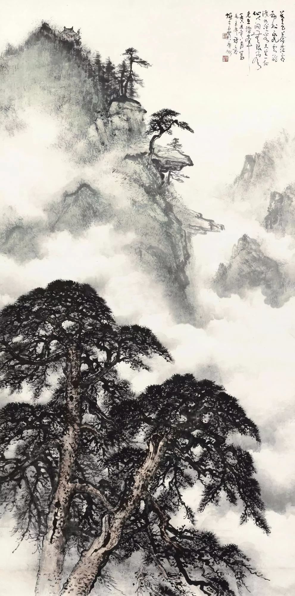 岭南画派大师黎雄才山水画110幅收藏了