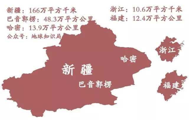 福建等省份,较难开发利用的戈壁,沙漠,高山等地形就已经占据了哈密