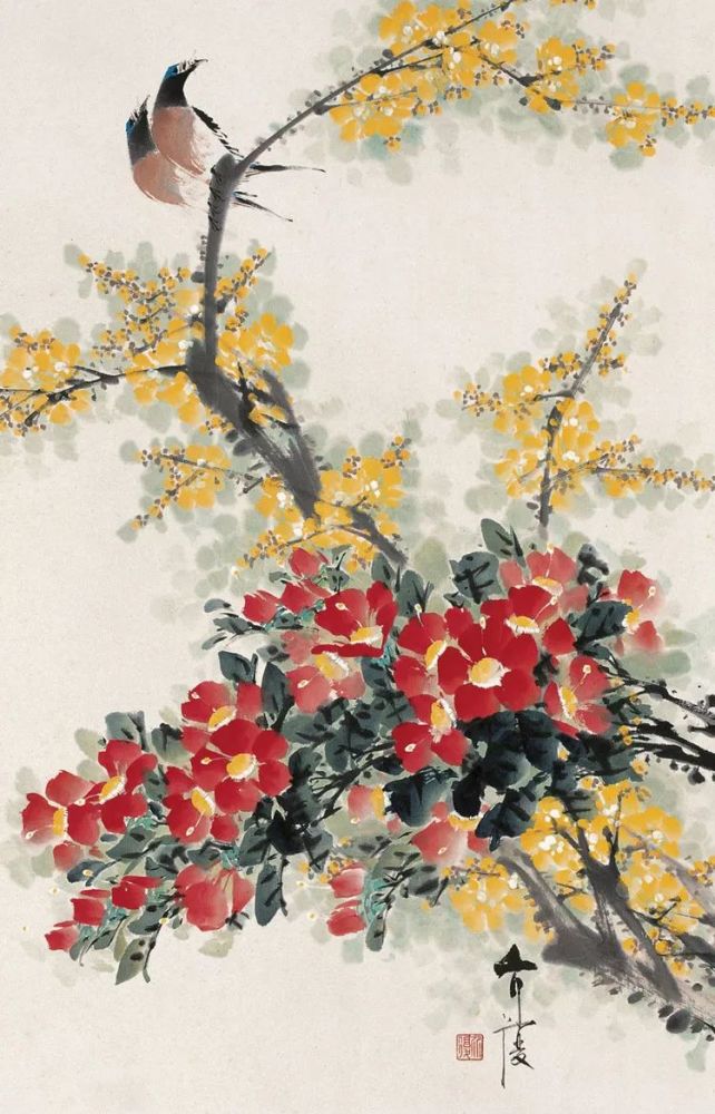 房介复写意花鸟画欣赏