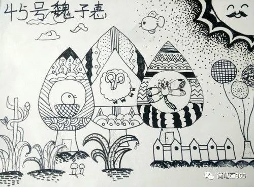 创意线描画 图片大全