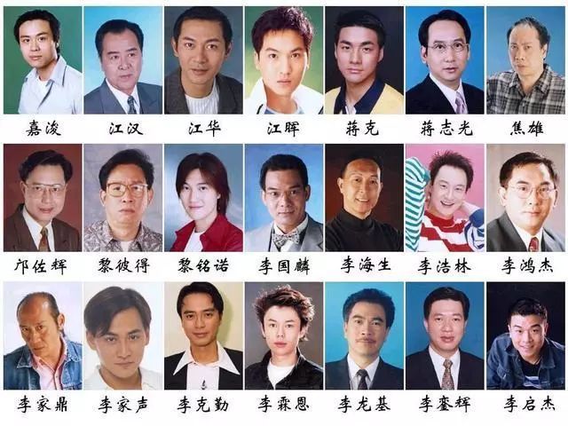 香港tvb240位男演员,能认识一般的都是港剧大神,蔡国庆也在其中