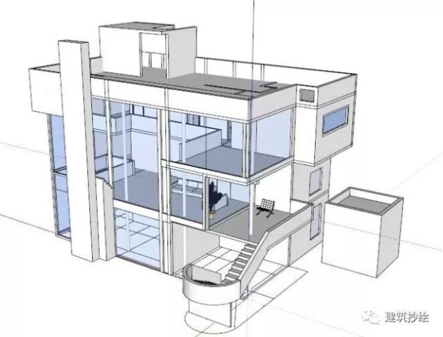 建筑抄绘002 史密斯住宅