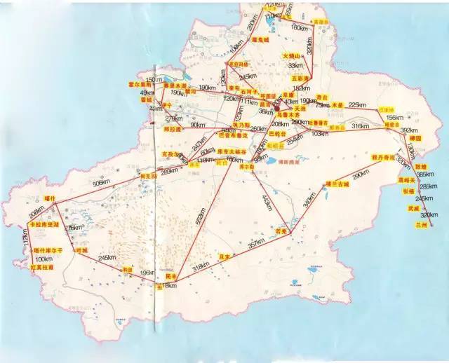 之路示意图新疆旅行线路图新疆旅行地图简图新疆旅行全景图说起新疆