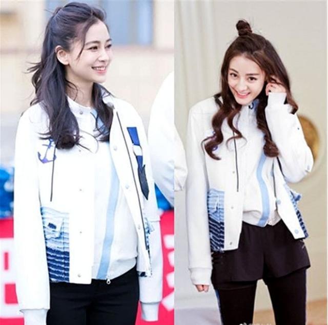 棒球服造型大PK,两大流量担当迪丽热巴与杨颖