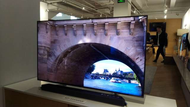 索尼4K HDR电视X9000F系列开卖 85寸54999