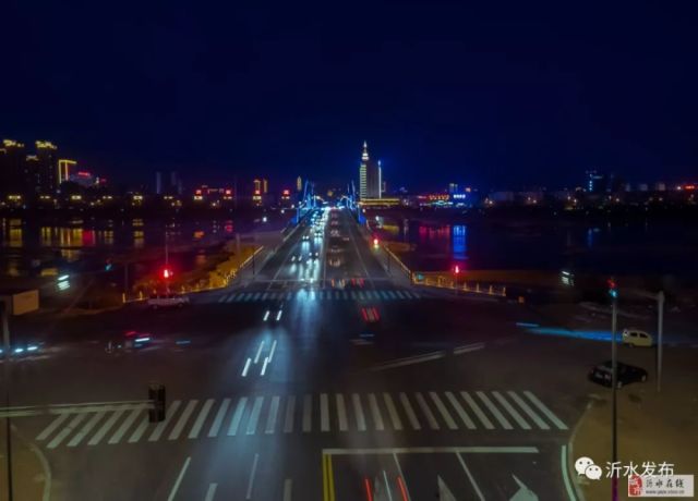 美翻了!沂水正阳路沂河大桥夜景流光溢彩,惊艳全城!