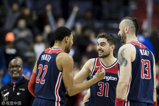 排名观察:奇才战绩追平热火 火箭连胜追赶勇士
