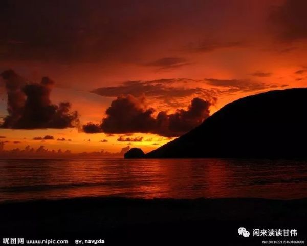 甘伟现代诗《晚霞》