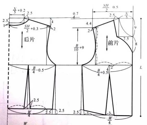 初学纸样必读—四种女士衬衫的版型设计