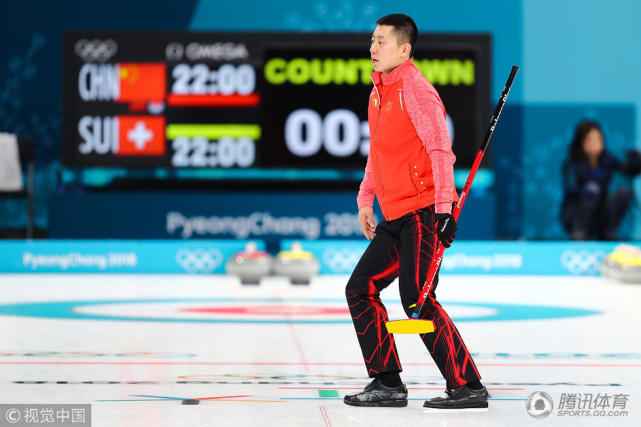 平昌冬奥会冰壶混双小组赛 中国王芮巴德鑫出战