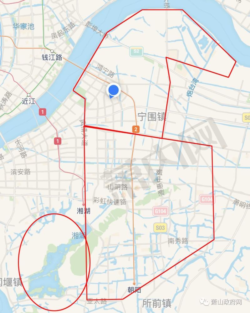 城厢街道,北干街道,宁围街道,闻堰街道,萧山经济技术开发区,钱江世纪