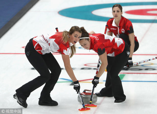 女子冰壶第二轮：韩国爆冷胜加拿大 日本两连胜