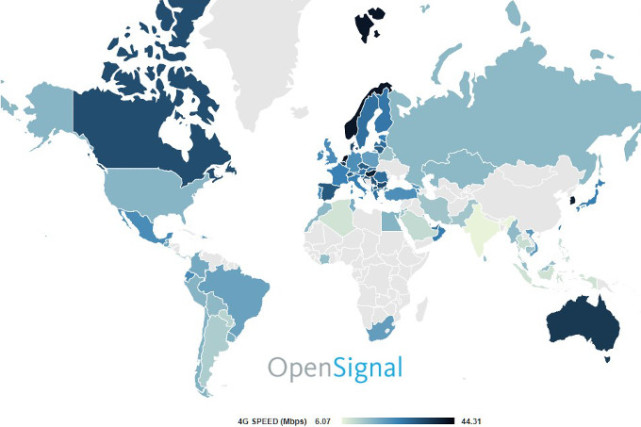 2017全球4G LTE覆盖率日本领先 新加坡荷兰网
