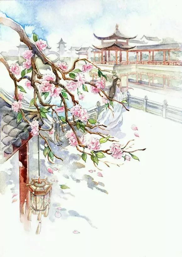 古风桃花美图满树和娇烂漫红万枝丹彩灼春融