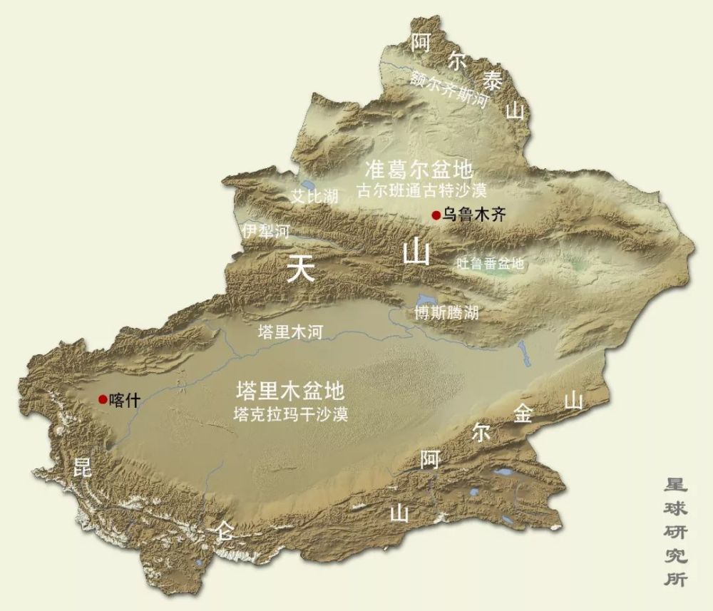 面积六分之一北纬34°25′～48°10′之间新疆地处东经73°40′～96