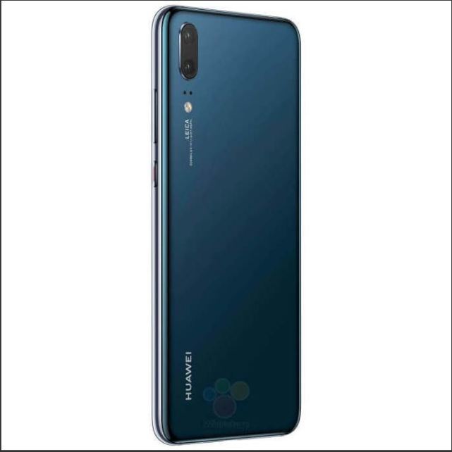 华为P20系列官方渲染图来了 确认刘海屏+竖排相机设计