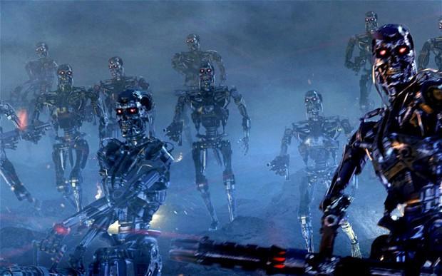 《终结者》电影中的机器人大军是人工智能与人类战争的最极端