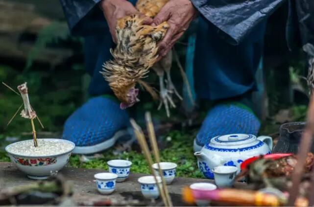 把越人占卜师请入宫中,巫师在长安越祝祠设祭台,以鸡卜卦祭祀天神百鬼