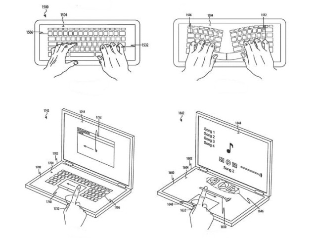 苹果MacBook触屏键盘专利曝光 支持个性化配置