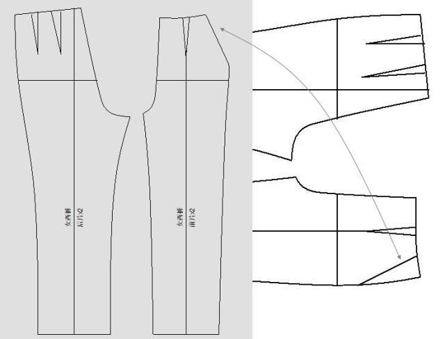 服装设计日本女装裤子原型制作详解服装制版教程附各种裤子纸样合集