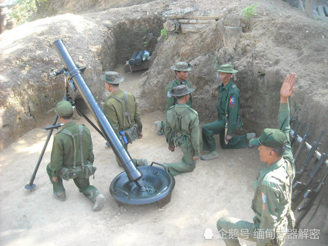 缅甸ma-6式120毫米迫击炮结构简单 威力不俗成为缅军最广泛使用的火炮