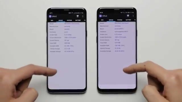 三星S9骁龙版与Exynos版运行速度对比：快猜谁赢了？