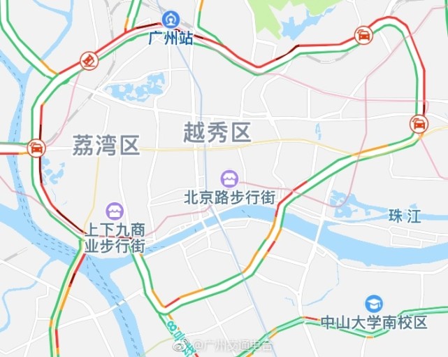 内环路增槎路放射线(西行)有事故 非常拥挤】#广州突发# 早前,内环路a