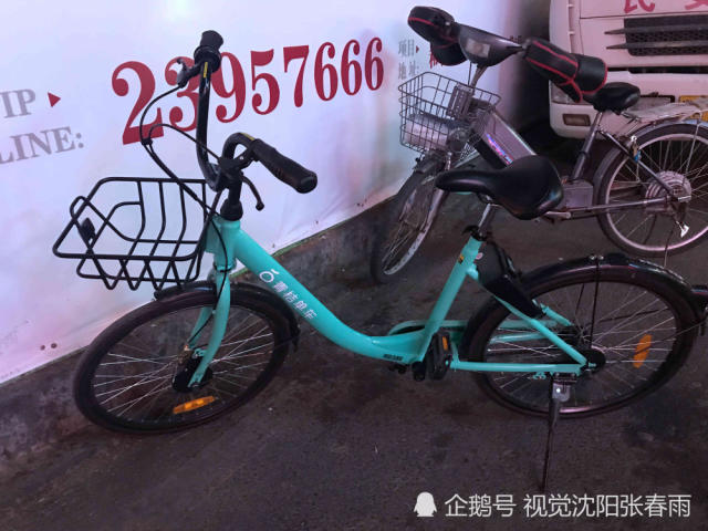 沈阳:滴滴青桔单车 被人撬锁上私锁 扫车二维