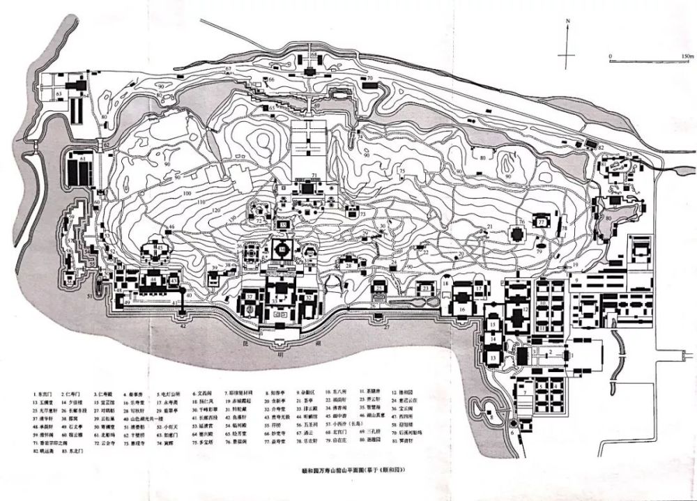 3-颐和园万寿山前山平面图