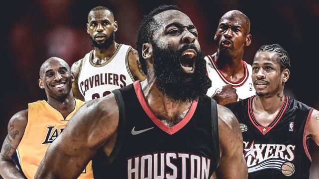 哈登G1改写30年历史 加入乔丹答案科比詹皇行