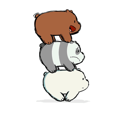 《we bare bears》字幕组的译名《咱们裸熊》,《熊熊三贱客》,《咱好