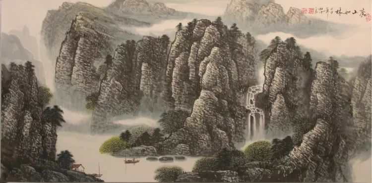 烟云与山川|杜中良工笔山水画赏析(85幅)