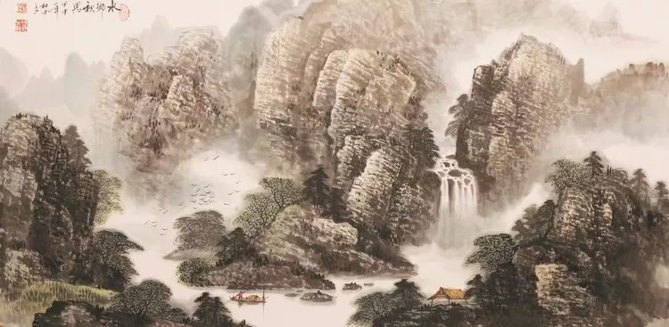 烟云与山川|杜中良工笔山水画赏析(85幅)