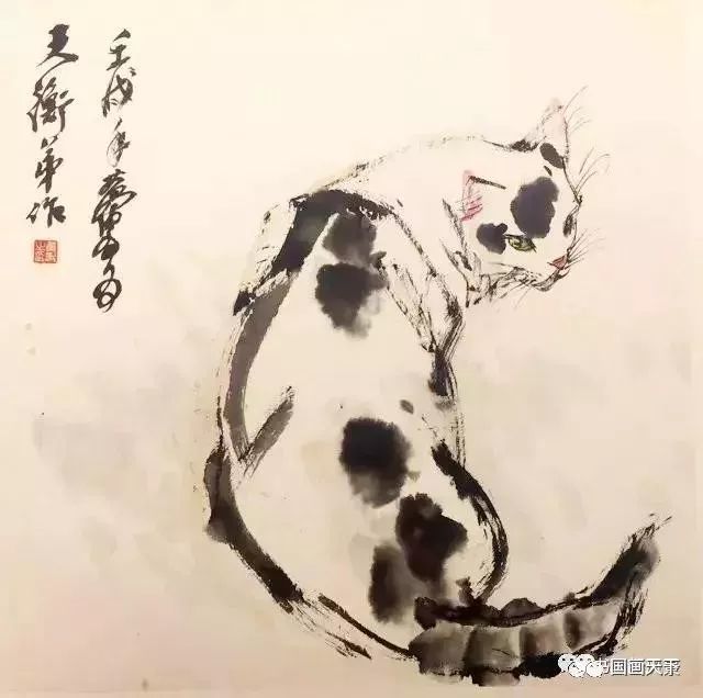 黄胄画猫,比画狗还精彩!