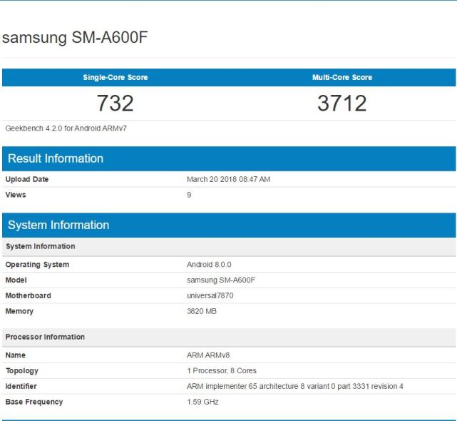 三星A6系列官方定妆照亮相 全系Exynos7870处理器