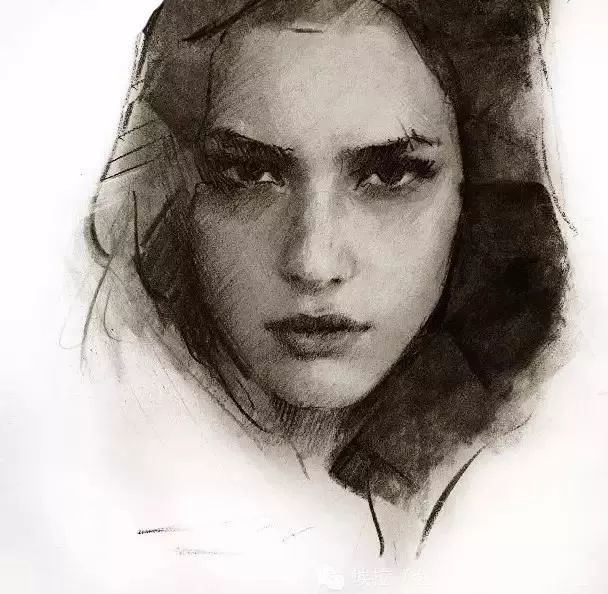 casey baugh画素描更像是变魔术,活脱脱把人物从纸上塑造出来