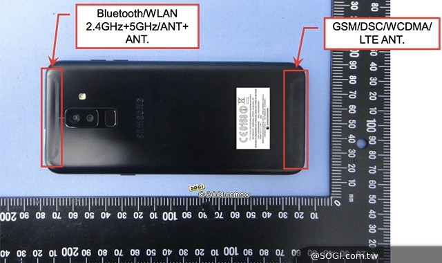 6寸全面屏三星A6+国行真机偷跑 配骁龙450六月份开卖