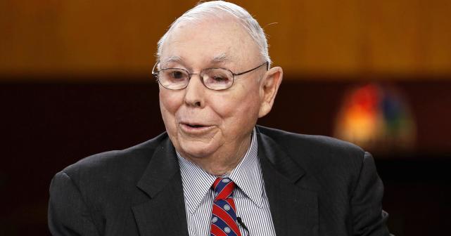 巴菲特老搭档芒格:美国人应该来中国寻找机会