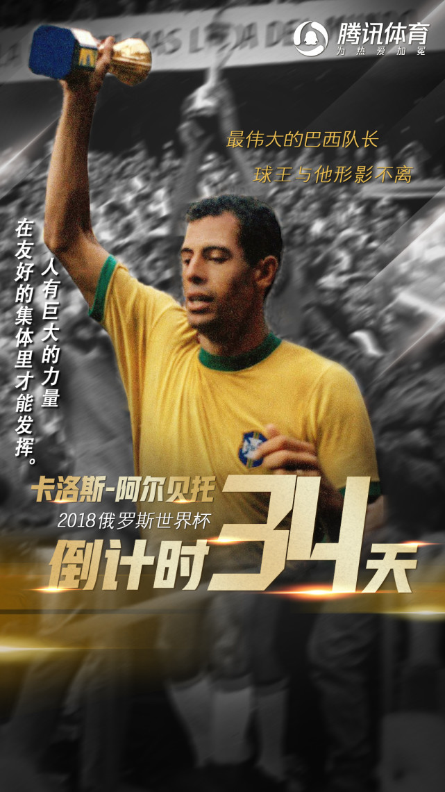 【世界杯百大球星】阿尔贝托：最伟大的巴西队长 球王的“影子”