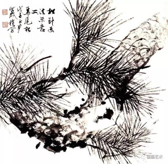 7.雪松的画法